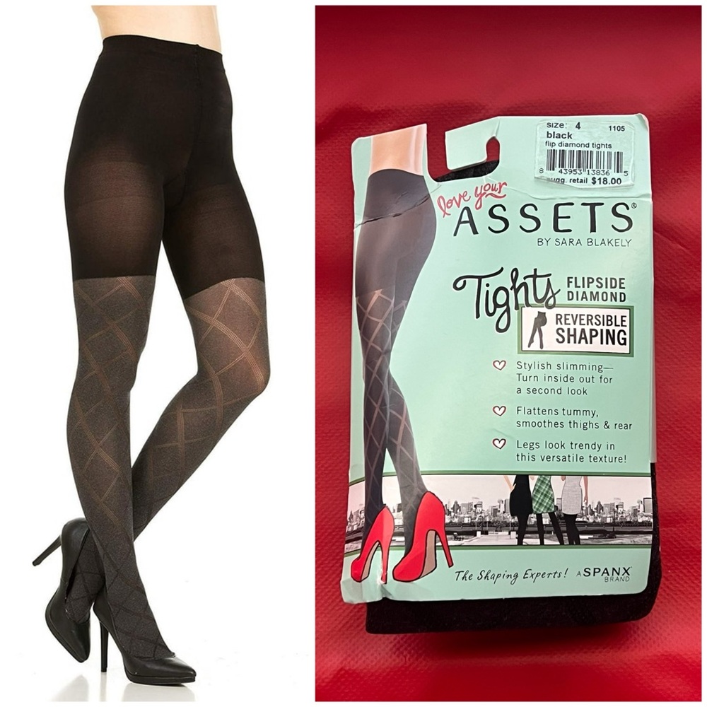 Size 4 | SPANX Assets by Sara Blakely Women's Flipside Diamond Tight